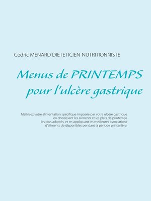 cover image of Menus de printemps pour l'ulcère gastrique